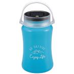  Captain Stag плавающий LED фонарь TYPE2 солнечный &USB заряжающийся ( наружный диаметр 95× высота 167mm/ голубой ) UK-4045