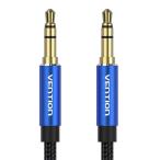 VENTION AUX кабель 3.5mm стерео Mini штекер = 3.5mm стерео Mini штекер 1.5m хлопок плетеный [1.5m] BA-4537