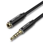 VENTION 3.5mm стерео Mini штекер хлопок плетеный аудио удлинение ke- blue black 5m BH-4629