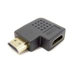 SSAサービス　HDMI延長プラグ 右L型 ブラック [HDMI⇔HDMI]　SHDMHDMFLR