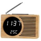 目覚まし時計機能付きFMラジオ [ワイドFM対応 /FM]