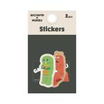 PGA стикер 3 шт. комплект Premium Style Gachapin × Mucc PG-GXMSTK1GXM