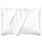 ショッピングシルク 枕カバー ユノキ　最上位ランク ( 6Aランク ) シルク 枕カバー ( 43×63cm ) アイボリー　DMBSXY43