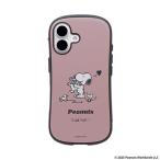 ショッピングiface HAMEE　［iPhone 16専用］PEANUTS/ピーナッツ iFace First Class MagSynqケース iFace くすみピンク/クマのぬいぐるみ　41-186705