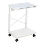 ショッピングワゴン サンコー　7段階昇降CPUワゴン ホワイト PYZONE(パイズワン)　PCCATPLWH