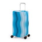 A.L.I ALI - эластичный чемодан покрытие BOX-M wave голубой чемодан покрытие BOX-M