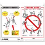 つくし工房　つくし 標識 「可搬式作業台の点検項目、禁止動作」　48-H