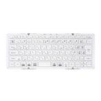 ショッピングキーボード MOBO　折りたたみキーボード (iOS/iPadOS/mac/Win) ［有線・ワイヤレス /USB］ シルバー・ホワイト　AM-K2TF83J/SLW