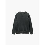 TENTIAL　BAKUNEベロアロングスリーブクルーネックダークグレー(L)　25FSBA042U00290006N