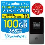 ショッピング契約 日本テレメッセージ　(契約不要)(買い切り)インスタントWi-Fi 端末セット T8＋100GB 365日(端末安心サービス付き)　SET-100GB-365