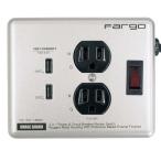  Fargo steel ответвление USB STEEL TAP USB SILVER Fargo серебряный [1.8m /2 выход / переключатель имеется ( вместе ) /2 порт ] PT410SV
