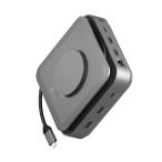 J5　15W磁力ワイヤレス充電パッド搭載デュアルHDMIドッキングステーション ［USB Power Delivery対応］　JCD3199
