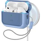 ESR　Orbit AirPods Pro 3ケース MagSafe対応 落下衝撃吸収 カバー ストラップ付き パウダーブルー　1C02000502-Powder Blue
