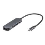 ナカバヤシ　PD対応 Type-C コンパクトドッキングステーション ［USB Power Delivery対応］　UD-C04GY