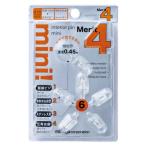 ミツヤ　[ピン] インテリアピンミニ 透明(6個入)　DMM-6P-TM