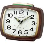 RHYTHM リズム　目覚まし時計 茶色木目仕上 [アナログ]　8RA649SR23