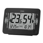 シチズン　新環境目安表示付き 高精度デジタル温度湿度計 電波時計付 ［デジタル］ 黒　8RZ232002