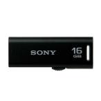 ソニー　SONY　USBメモリー「ポケットビット」[16GB/USB2.0/スライド式]　USM16GR(B)(ブラック)