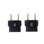 カシムラ　海外用変換プラグCタイプ2個セット　WP-33S