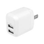 OWLTECH USB Type-A×2 AC зарядное устройство [2 порт /Smart IC соответствует ] белый OWL-AC12WA2-RWH
