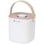 ライフオンプロダクツ　充電式ボックス型超音波加湿器 ［超音波式］ ホワイトウッド　LCAHF014-WW