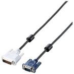 エレコム　ELECOM　DVI-D-Sub15ピン変換ケーブル「1.5M」　CAC-DVA15BK