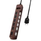  Elecom ELECOM ответвление Color Style( цвет стиль ) [2.0m /6 выход / переключатель имеется ( индивидуальный )] Brown T-BR04-2620BR