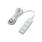 エレコム　ELECOM　ほこり防止シャッタータップ 4個口 3m　T-TST02-22430WH