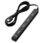  Elecom ELECOM пыль предотвращение shutter имеется . защита встроенный тонкий разветвитель ( широкий *2 булавка тип *6 выход *3.0m) T-NSLK-2630BK ( черный )