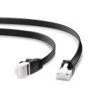  Elecom ELECOM CAT6A LAN кабель коготь поломка предотвращение Flat (1m* черный ) LD-GFAT/BK10