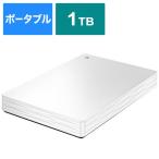 ショッピングHDD IOデータ　外付けHDD ホワイト [ポータブル型 /1TB]　HDPH-UT1WR