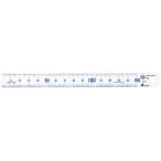 シンワ測定　直尺 タフホワイト 青数字入 JIS 15cm　13341