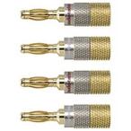 オーディオテクニカ　ソルダーレスバナナプラグ(4個1組)　AT6302