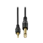 オーディオテクニカ　1.5m φ3.5mmモノラルミニ-φ6.3mmモノラル標準　AT-MI65/1.5
