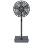 ショッピング扇風機 アピックス　扇風機 DCモーター搭載 (省エネタイプ) 自動首振り機能あり ソーラーパワー リモコン付き -GY　AEF-900R