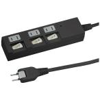 Yahoo! Yahoo!ショッピング(ヤフー ショッピング)個別スイッチ付節電タップ３個口２ｍ　黒