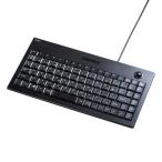サンワサプライ　キーボード トラックボール内蔵 ブラック 　SKB-TR03BK
