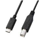 サンワサプライ　１．０ｍ［ＵＳＢ−Ｃ　⇔　ＵＳＢ−Ｂ］２．０ケーブル　転送　ブラック　KU-CB10