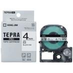  King Jim Tepra PRO лента картридж ( белый этикетка *4mm) SS4K ( белый / чёрный знак )