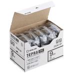  King Jim белый этикетка лента [ Tepra PRO]( чёрный знак /9mm ширина *5 шт упаковка ) SS9K-5P