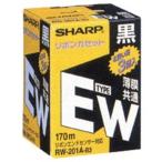 シャープ　SHARP　タイプＥＷリボンカセット（３個入）　RW‐201A‐B3 (黒)