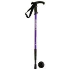 キャプテンスタッグ　FEEL BOSCO トレッキングステッキTグリップ (4段スライド式) パープル M-9840　M9840