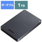 ショッピングHDD BUFFALO　外付けHDD ブラック [ポータブル型 /1TB]　HD-PGF1.0U3-BKA