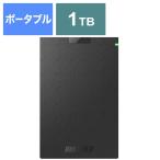 BUFFALO　外付けHDD パソコン用[ポータブル型/1TB]　HD-PGAC1U3-BA ブラック