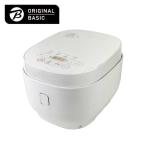 ショッピング炊飯器 ORIGINALBASIC　温度調節機能付き 炊飯器 5.5合［マイコン式 /低温調理］ ホワイト　BKS-55