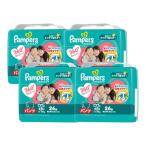 P＆G　(ケース販売)Pampers(パンパース) さらさらケア パンツ スーパージャンボビッグより大きい(15-28kg)26枚×4個　PMサラパンSJXXLCS