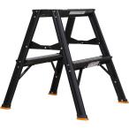 トラスコ中山　アルミ製踏台 2段 高強度型 黒　TSAF-2-BK