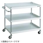 ショッピングTRUSCO トラスコ中山　フェニックスワゴン 600×400 3段 φ75ゴム車輪 W色　PEW963G75W