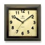 ショッピングアンティーク インテック　スクウェア 掛け時計 QL696-AN アンティークブラウン　QL696_AN