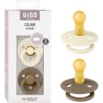 CLOVISBABY натуральный резина соска-пустышка COLOUR( цвет ) размер 2 2PK Dark Oak / Ivory